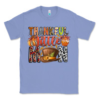 Colony Blue Thankful Little Mon Classic Tee - CowhideDigitalArt