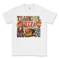 White Thankful Little Mon Classic Tee - CowhideDigitalArt