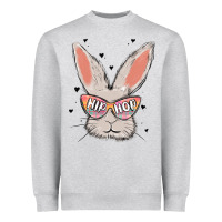 Heather Grey hip hop Heavyweight Sweatshirt - MaliasSmallBusiness