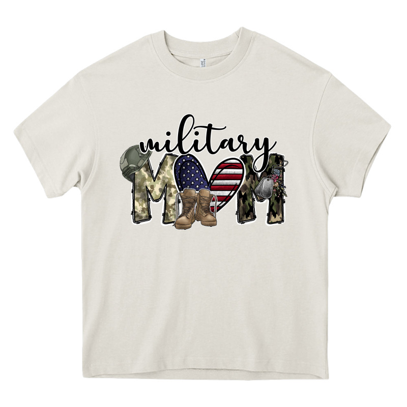 Military Mom Heavy Core Tee by SublimationCraftShop | Teevron