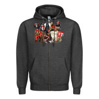 Charcoal Heather Christmas Bear Family Zipper Hoodie - LillyAllenDesigns