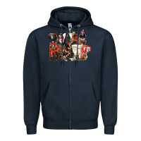 Navy Christmas Bear Family Zipper Hoodie - LillyAllenDesigns