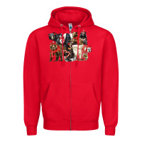 Red Christmas Bear Family Zipper Hoodie - LillyAllenDesigns