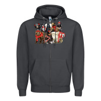 Smoke Christmas Bear Family Zipper Hoodie - LillyAllenDesigns
