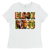 White Black king juneteenth Ladies Tee - Zillion Design Studio