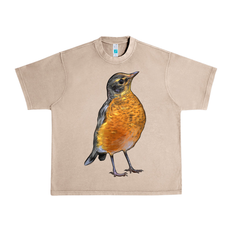 American Robin Bird Urban Heavy Tee by LillyAllenDesigns | Teevron
