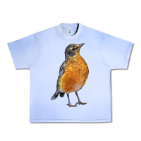 Grape Ice American Robin Bird Urban Heavy Tee - LillyAllenDesigns