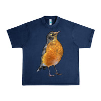 Navy American Robin Bird Urban Heavy Tee - LillyAllenDesigns