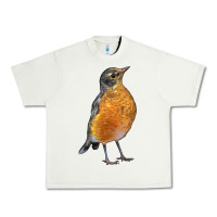 Pistachio American Robin Bird Urban Heavy Tee - LillyAllenDesigns