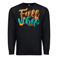 Black Fall Vibes with Food Premium Sweatshirt - texasbilliewilder