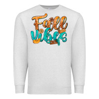 Oatmeal Heather Fall Vibes with Food Premium Sweatshirt - texasbilliewilder