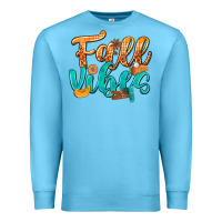 Ocean Blue Fall Vibes with Food Premium Sweatshirt - texasbilliewilder
