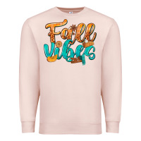 Pale Pink Fall Vibes with Food Premium Sweatshirt - texasbilliewilder