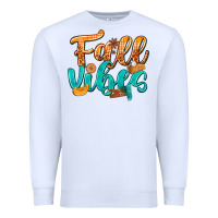 White Fall Vibes with Food Premium Sweatshirt - texasbilliewilder