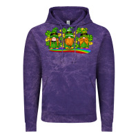 Cloud Purple st patricks day gnomes shamrock gold rainbow Vintage Hoodie - Artiststas