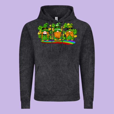 St Patricks Day Gnomes Shamrock Gold Rainbow Vintage Hoodie Designed By Artiststas