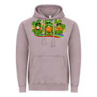 Vintage Zinc st patricks day gnomes shamrock gold rainbow Vintage Hoodie - Artiststas