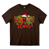 Chocolate Brown christmas mommy claus Heavy Core Tee - FaDigitalArtStudio
