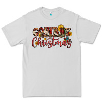 Dove Grey cowboy christmas Premium Tee - FaDigitalArtStudio