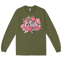 Army Green bride Long Sleeve Tee - MaliasSmallBusiness