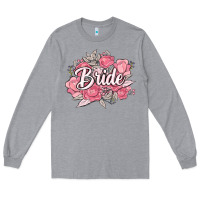 Heather Grey bride Long Sleeve Tee - MaliasSmallBusiness