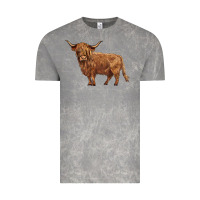 Cloud Rock highland cow Vintage Tee - BarkalooDesign