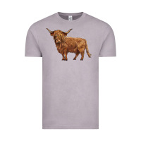 Vintage Zinc highland cow Vintage Tee - BarkalooDesign