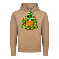Vintage Coffee st patricks day gnomes horseshoe shamrock gold Vintage Hoodie - Artiststas