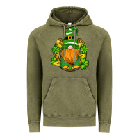 Vintage Olive st patricks day gnomes horseshoe shamrock gold Vintage Hoodie - Artiststas