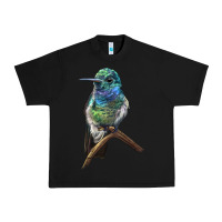 Black Ruby Throcuted Hummingbird Urban Heavy Tee - LillyAllenDesigns