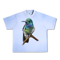 Grape Ice Ruby Throcuted Hummingbird Urban Heavy Tee - LillyAllenDesigns