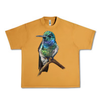 Peanut Butter Ruby Throcuted Hummingbird Urban Heavy Tee - LillyAllenDesigns