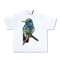 White Ruby Throcuted Hummingbird Urban Heavy Tee - LillyAllenDesigns