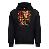 Black Cinco de mayo love Urban Hoodie - FaDigitalArtStudio