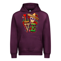 Mauve Wine Cinco de mayo love Urban Hoodie - FaDigitalArtStudio