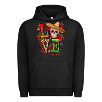Pigment Black Cinco de mayo love Urban Hoodie - FaDigitalArtStudio