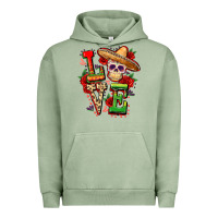 Pigment Oil Green Cinco de mayo love Urban Hoodie - FaDigitalArtStudio