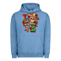 Pigment Pebble Blue Cinco de mayo love Urban Hoodie - FaDigitalArtStudio