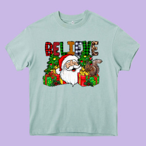 Believe Heavy Core Tee Designed By Cowhidedigitalart
