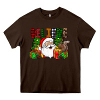 Chocolate Brown believe Heavy Core Tee - CowhideDigitalArt