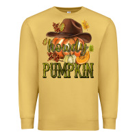 Antique Gold Howdy Pumpkin Premium Sweatshirt - texasbilliewilder