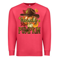 Cardinal Howdy Pumpkin Premium Sweatshirt - texasbilliewilder