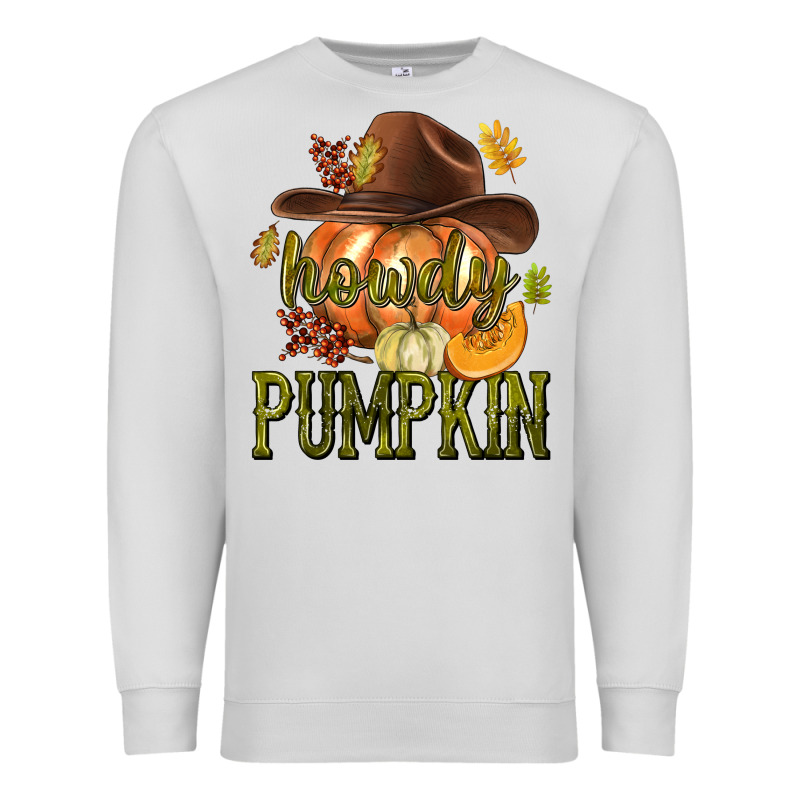 Howdy Pumpkin Premium Sweatshirt by texasbilliewilder | Teevron