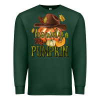 Sports Green Howdy Pumpkin Premium Sweatshirt - texasbilliewilder