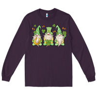 Plum st. patrick's day gnomes Long Sleeve Tee - MaliasSmallBusiness