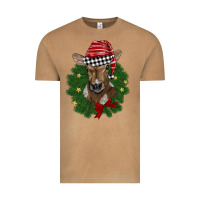 Vintage Camel christmas wreath baby calf Vintage Tee - BarkalooDesign