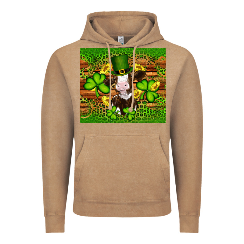 St Patricks Day Cow Vintage Hoodie by Artiststas | Teevron