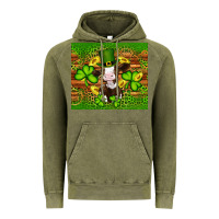 Vintage Olive st patricks day cow Vintage Hoodie - Artiststas