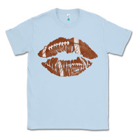 Dusty Blue football lips Classic Tee - AdoDesignShop