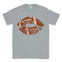 Heather Grey football lips Classic Tee - AdoDesignShop